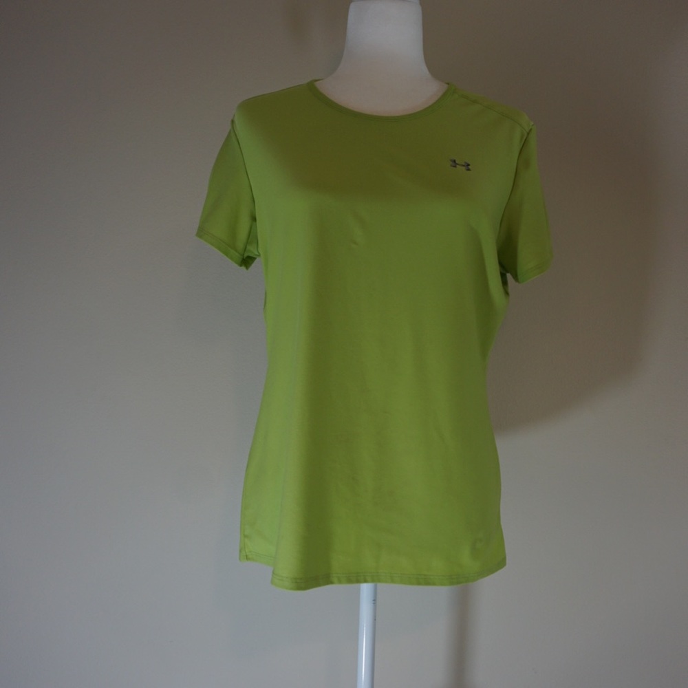 Lime Green Under Armour shirt